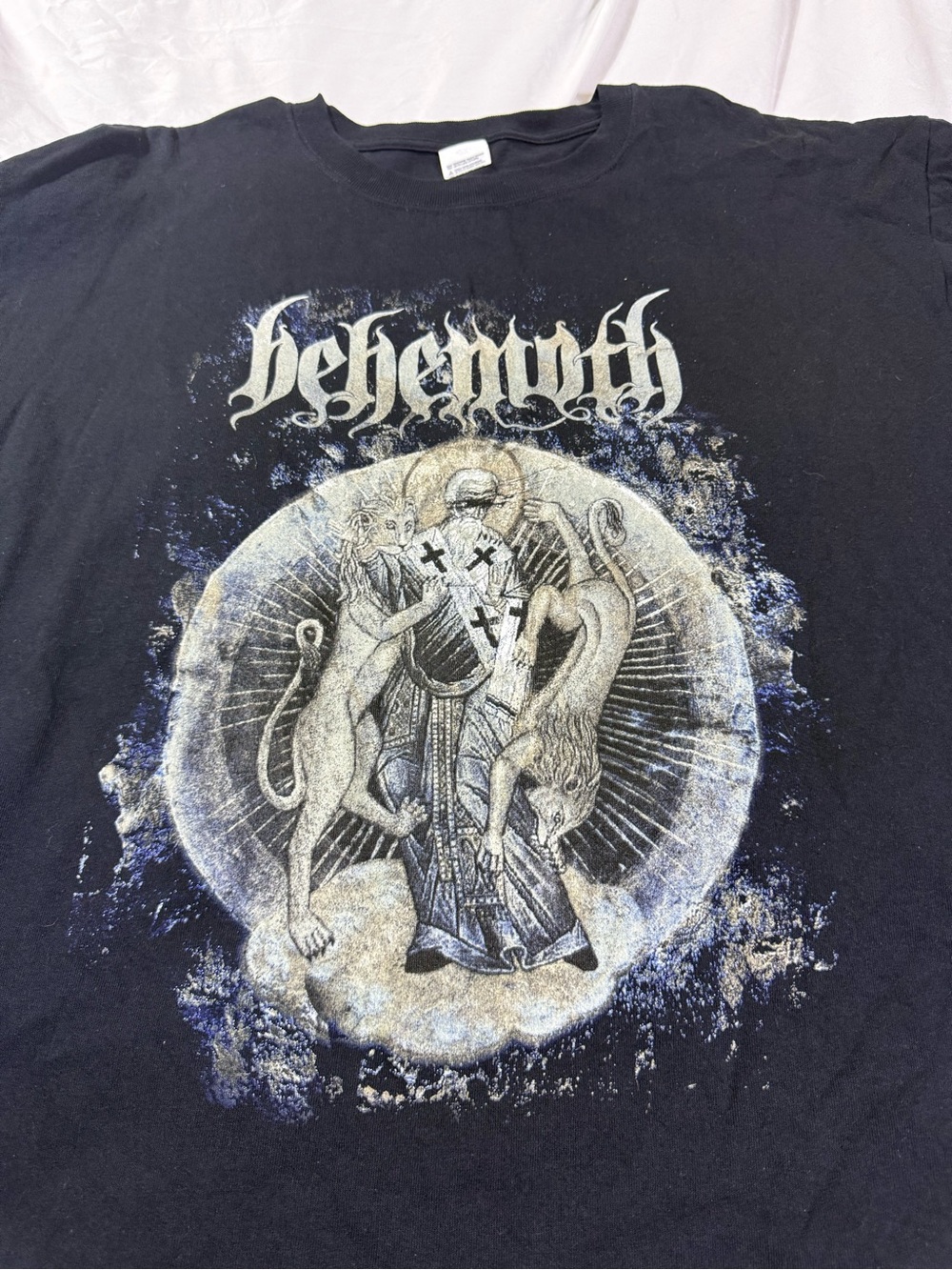 Vintage Behemoth Tour Christians to the Lions Black Graphic Band T‑Shirt - Black